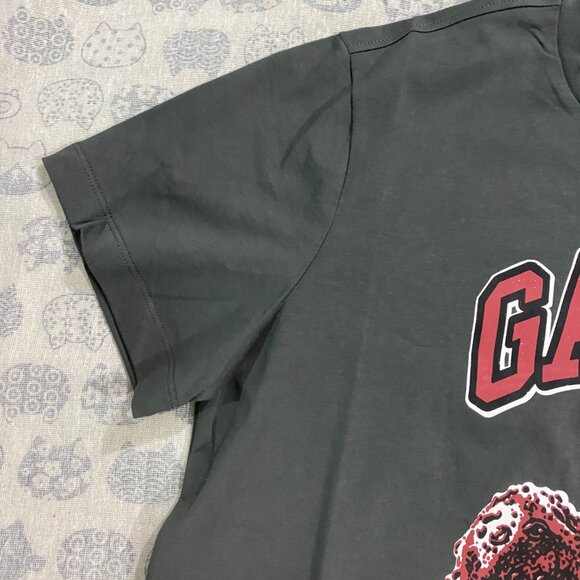 Ganni Future Heavy Cherry Drop Shoulder Black Short Sleeve - Picture 3 of 8